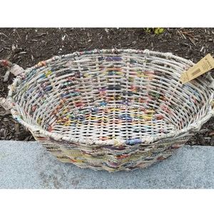 Trader Joe’s Handwoven Recycled Newspaper Basket
